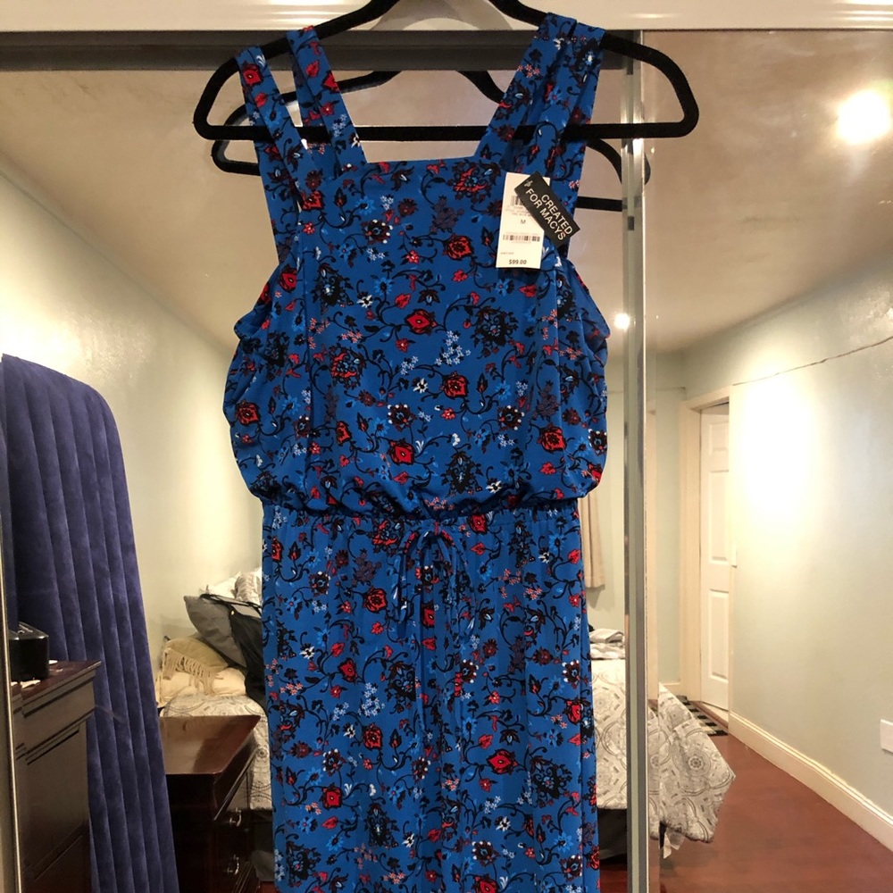 NWT BLUE FLORAL JUMPSUIT